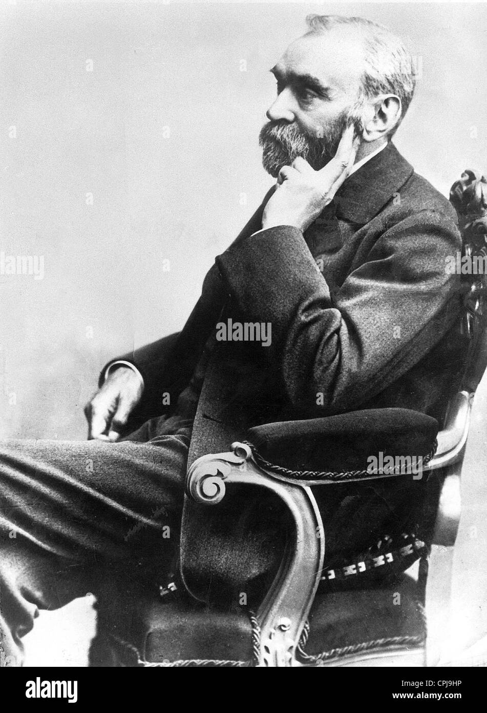 Alfred Nobel, 1890 Foto de stock