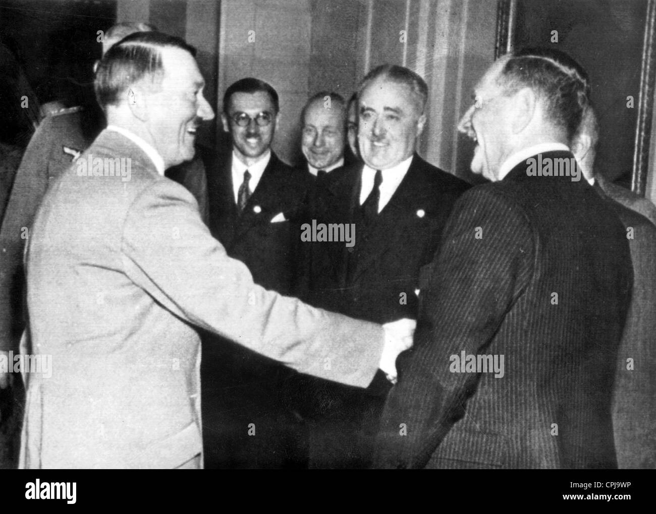 Adolf Hitler, Edmund Glaise von Horstenau y Franz Ritter von Epp, 1938 Fotografía de stock Alamy