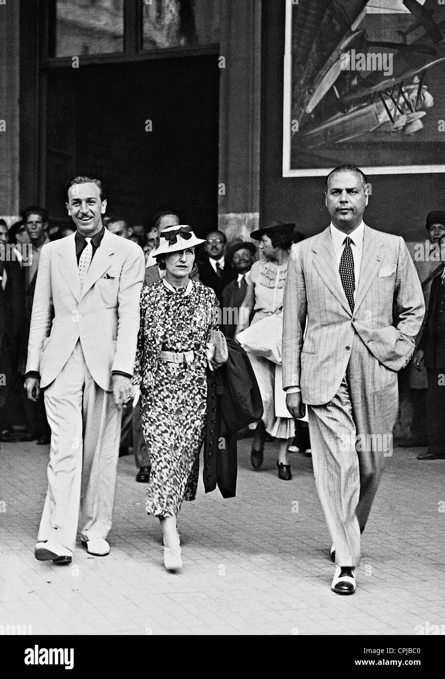 Walt disney wife lillian bounds fotografías e imágenes de alta