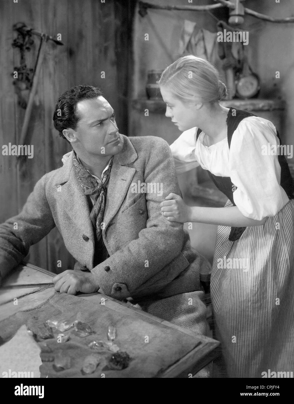 Gustav Diessl y Hertha Thiele en 'White Majestad', 1934 Foto de stock