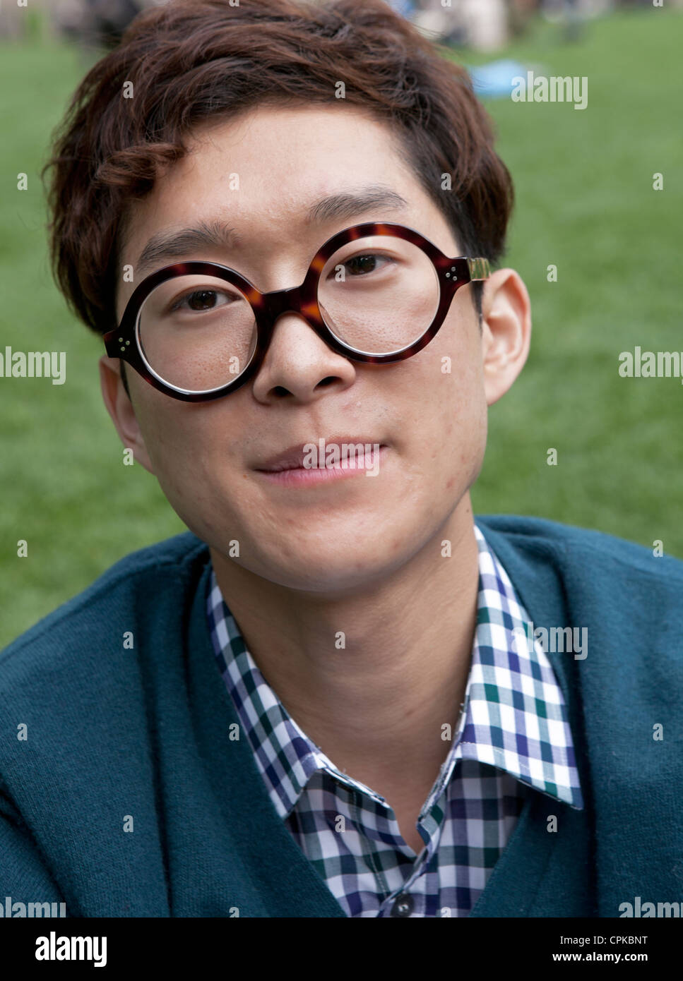 gafas redondas de hombre