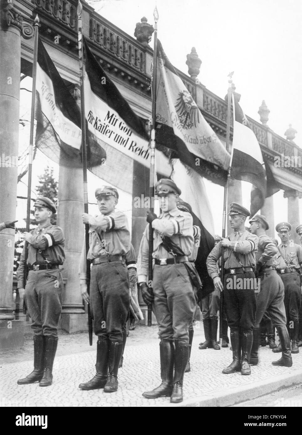 Miembros de la Federación de Bismarck, el partido juventud del DNVP, 1933. Foto de stock