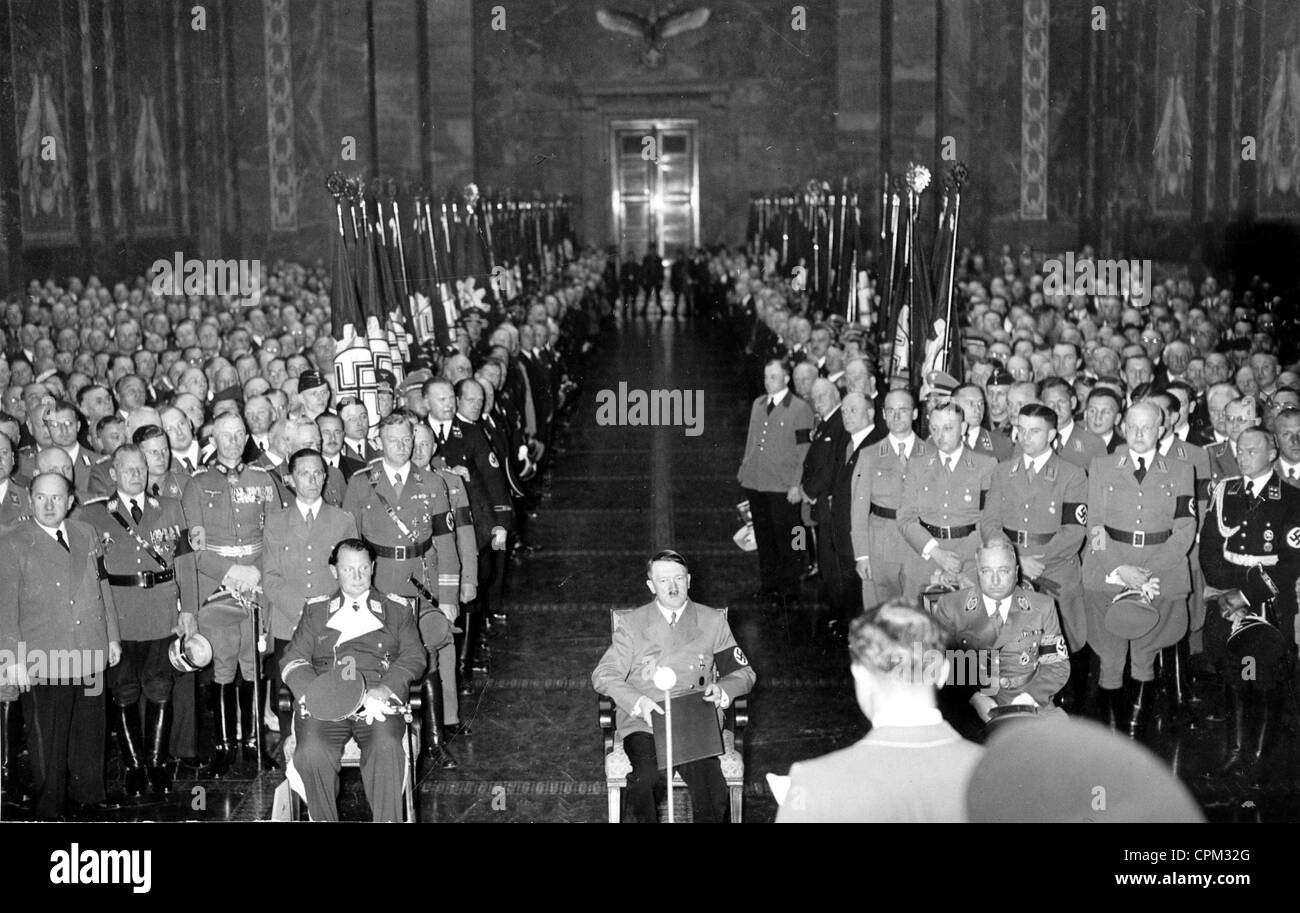 El 50 cumpleaños de Adolf Hitler, 1939 Fotografía de stock - Alamy
