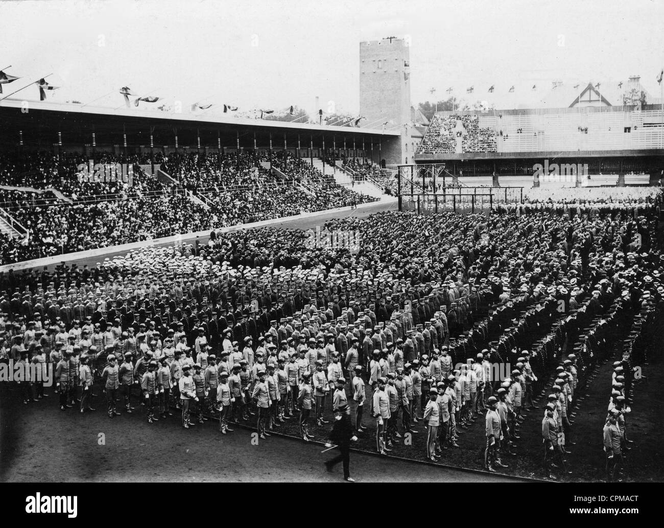 El estadio de los Juegos Olímpicos en Estocolmo, 1912 Fotografía de