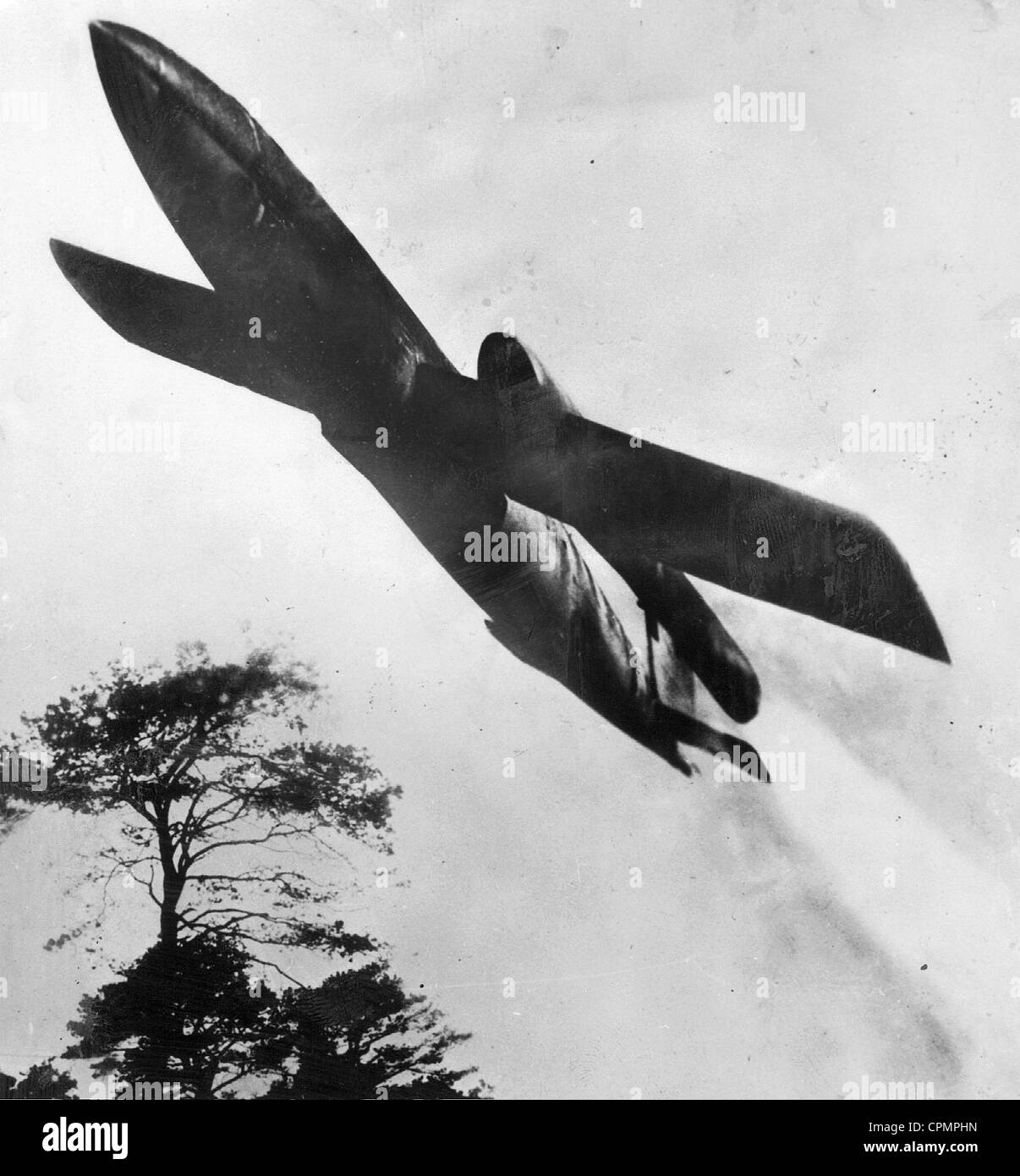 V1 alemán después del lanzamiento, 1944 Foto de stock