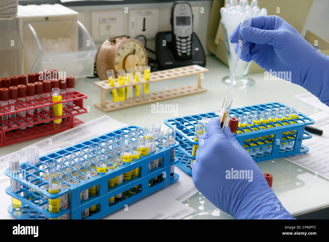 Fraccionamiento de la sangre fotografías e imágenes de alta resolución
