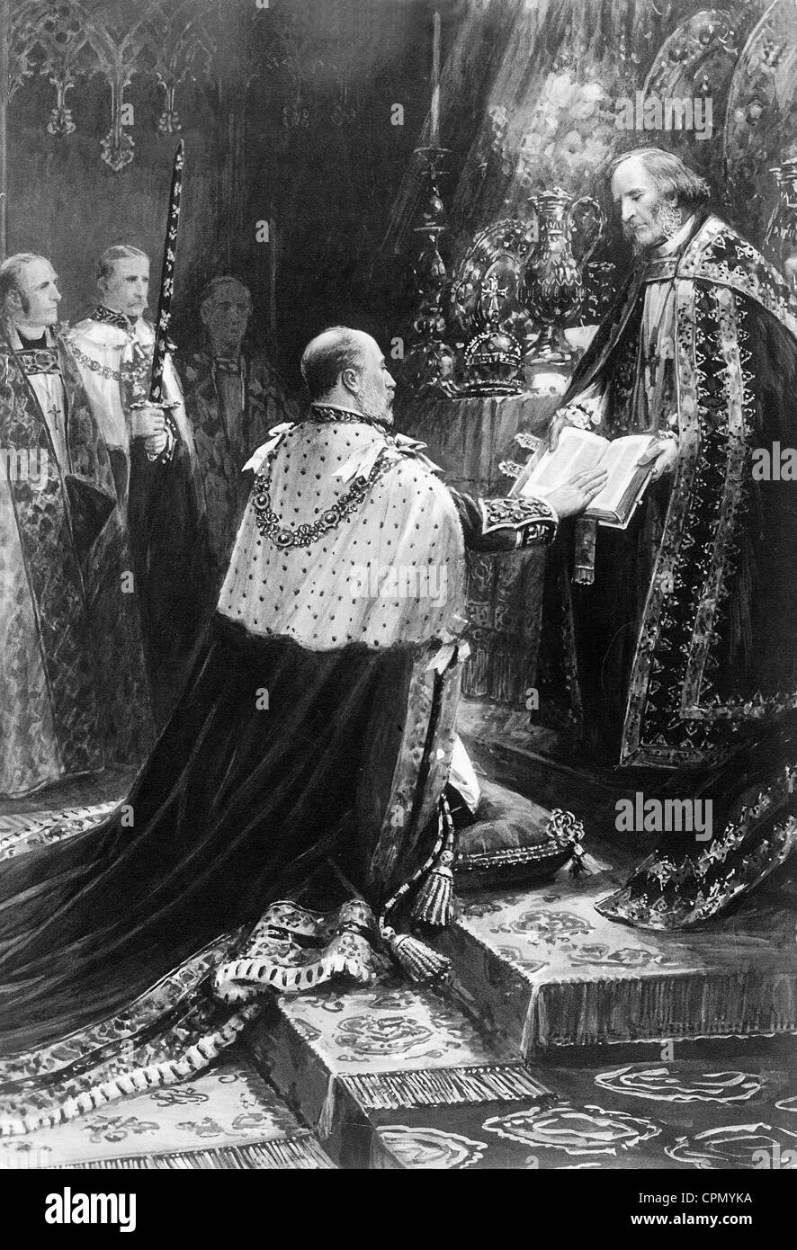 Coronación del Rey Eduardo VII, 1902 Foto de stock