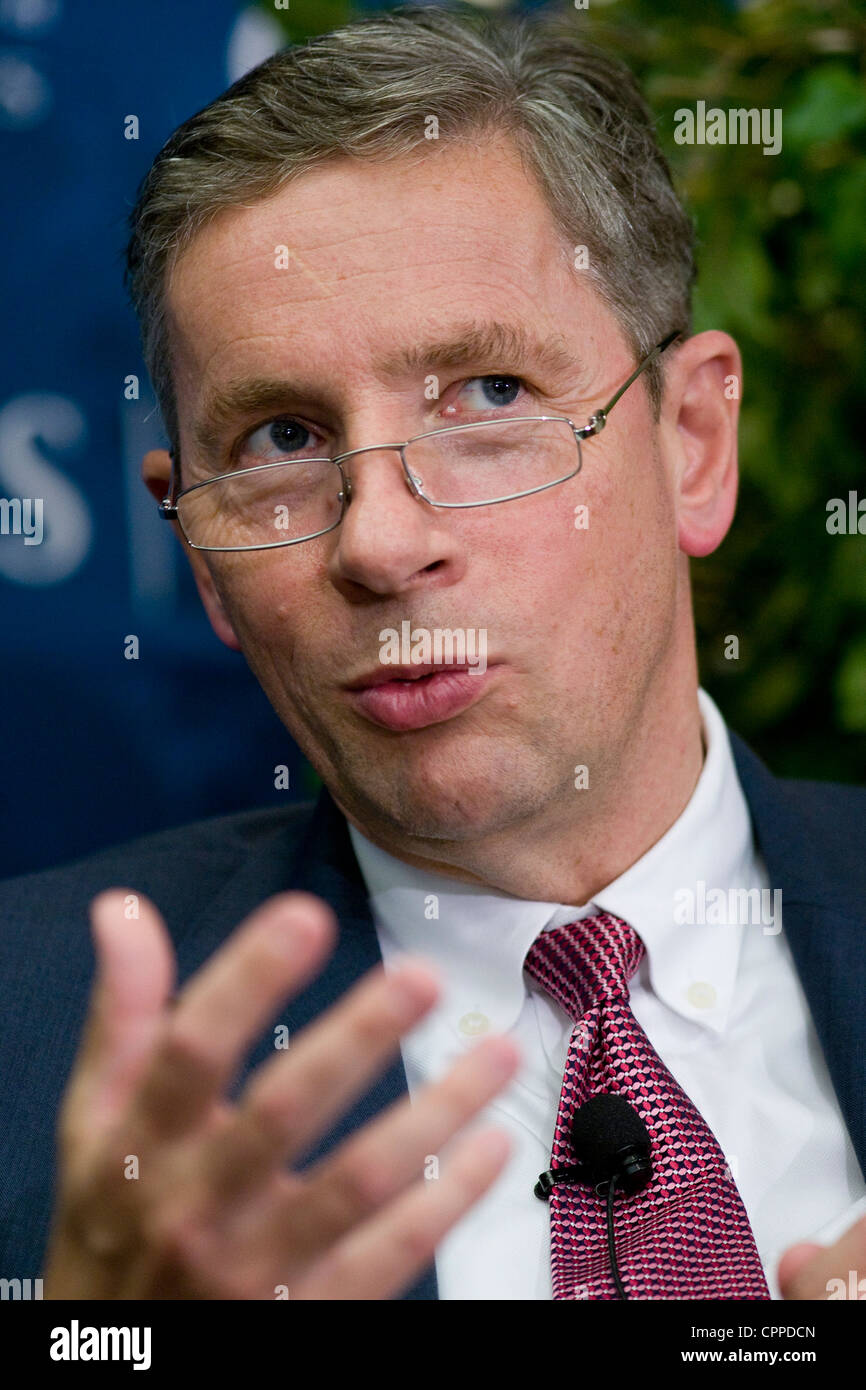 Klaus Kleinfeld, presidente y CEO de Alcoa Inc. Foto de stock