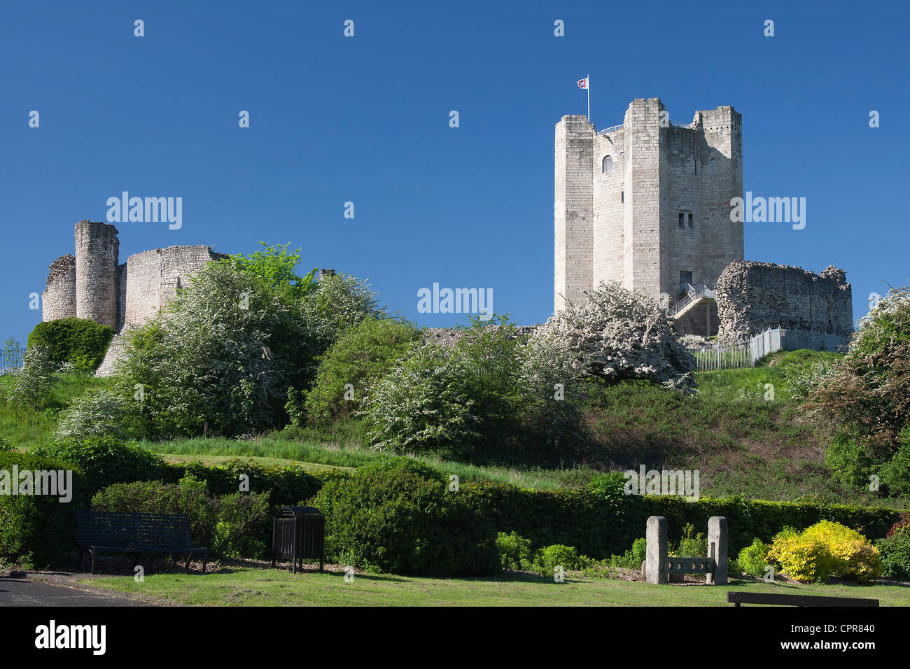 Castillo de Conisbrough, Conisbrough, Doncaster, Inglaterra, Reino Unido. Foto de stock