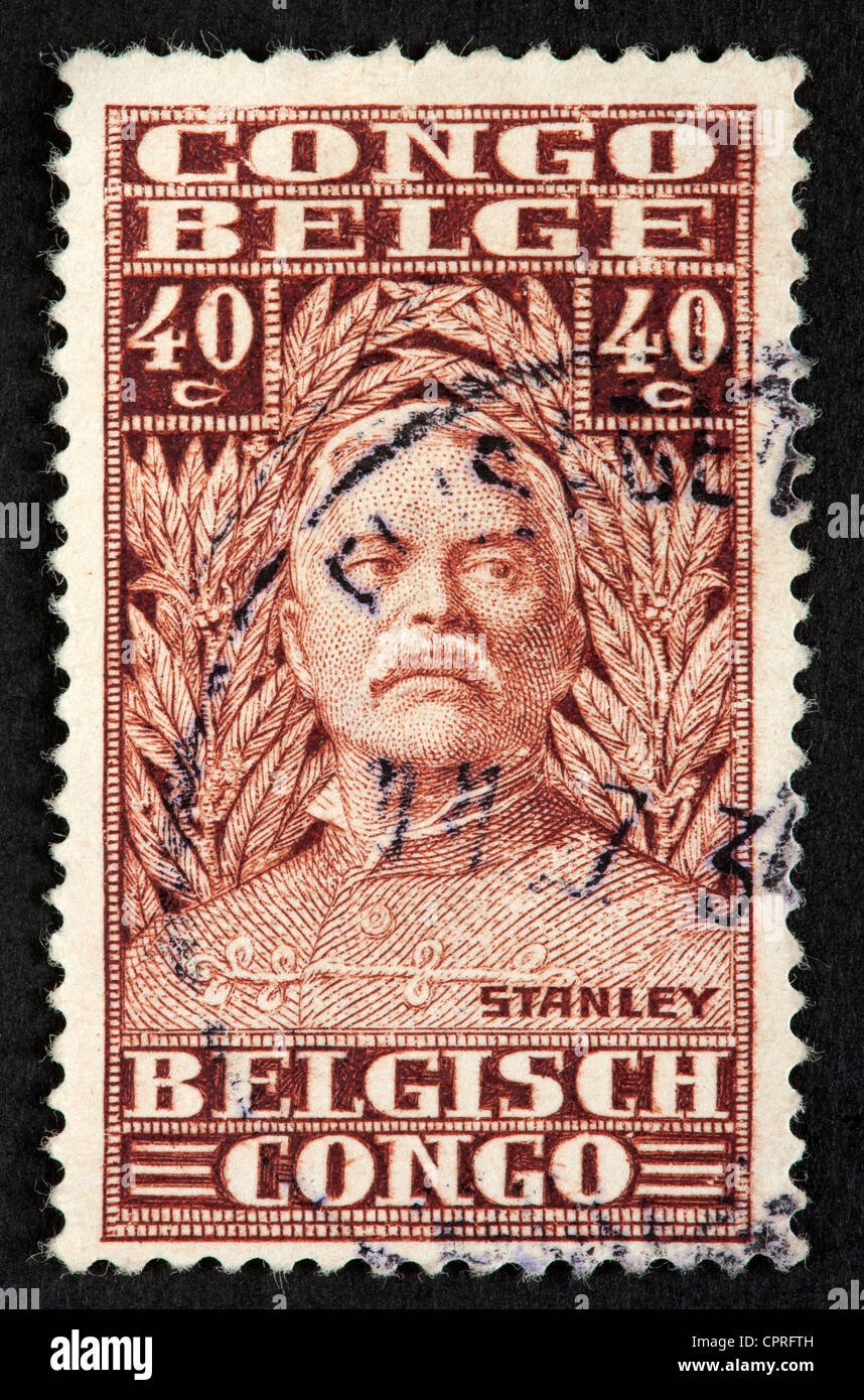 Congo Belga Postage Stamp Foto de stock