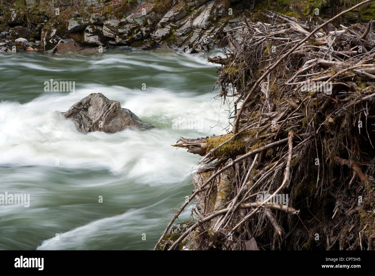 Coquihalla río cerca de Othello túneles - Coquihalla Canyon Parque Provincial - esperanza, British Columbia, Canadá Foto de stock