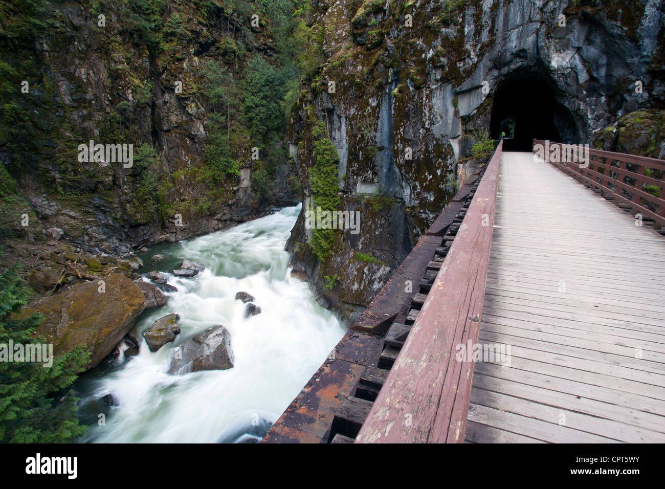 Coquihalla río cerca de Othello túneles - Coquihalla Canyon Parque Provincial - esperanza, British Columbia, Canadá Foto de stock