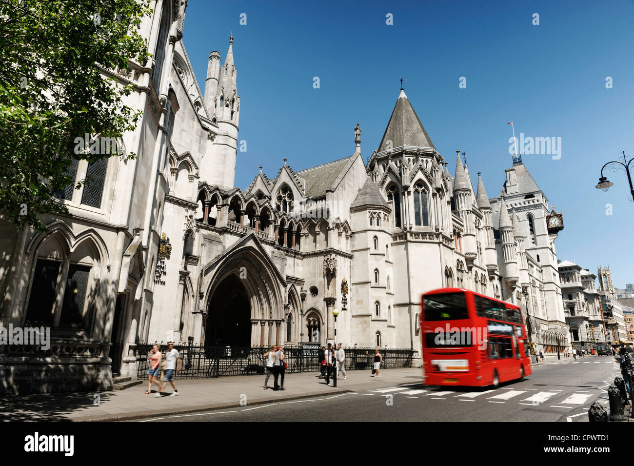 Las Cortes Reales de justicia en Londres Foto de stock