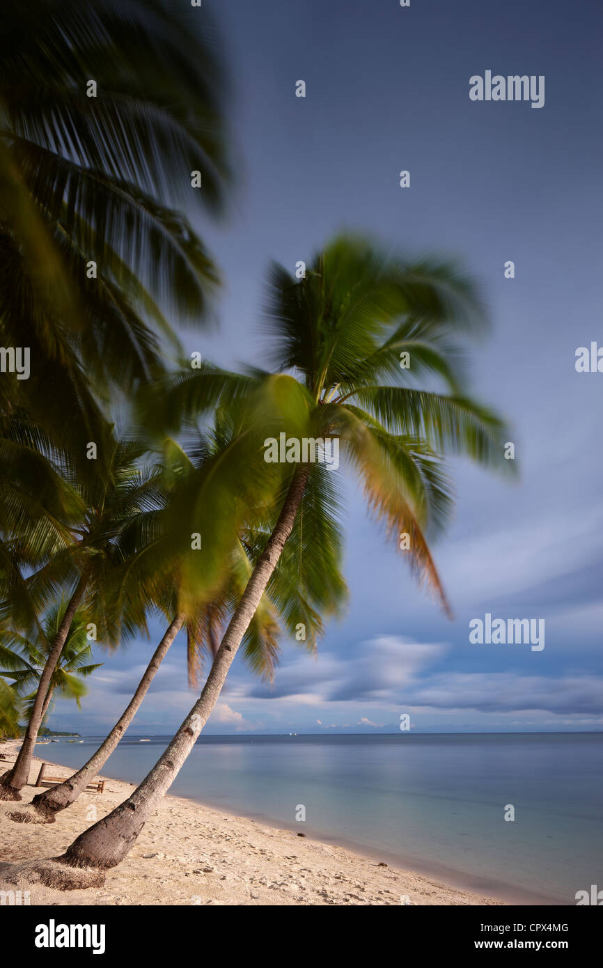 Playa de San Juan, Siquijor, Visayas, Filipinas Foto de stock