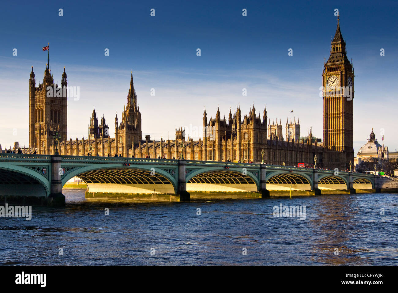 Las Casas del Parlamento, el London Foto de stock