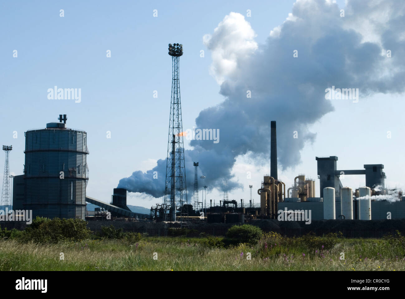 La producción de acero en Redcar Tata, de Teesside, REINO UNIDO Foto de stock