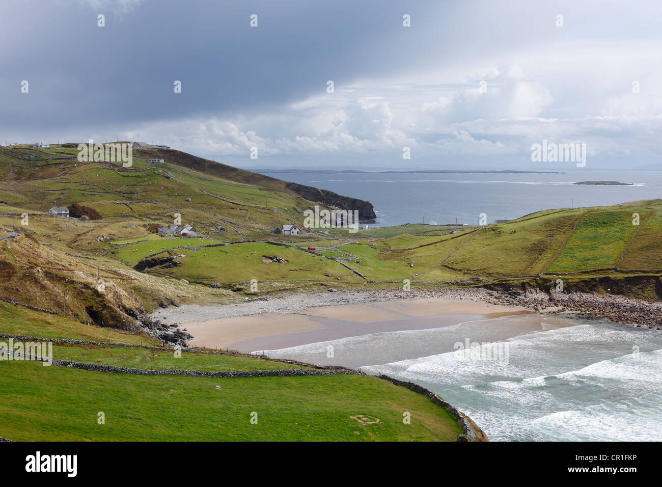Cabeza de Muckross, la bahía de Donegal, Condado de Donegal, Irlanda, Europa Foto de stock