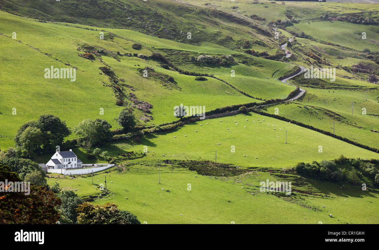 Torr Head Carretera Escénica cerca Cushendun, Condado de Antrim, Irlanda del Norte, Reino Unido, Europa, PublicGround Foto de stock