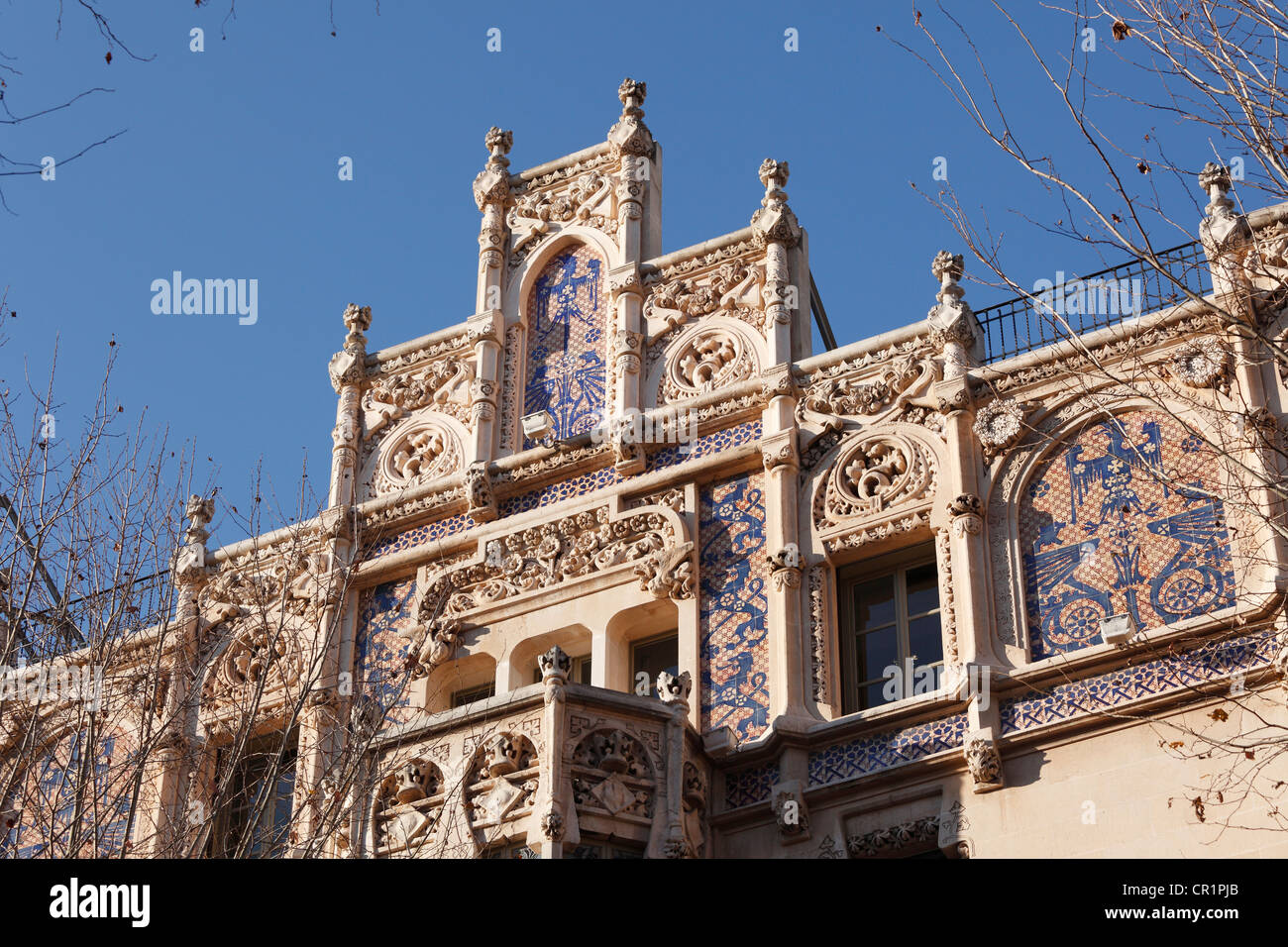 Fachada Art Nouveau De Gran Hotel Plaza Weyler Palma De Mallorca