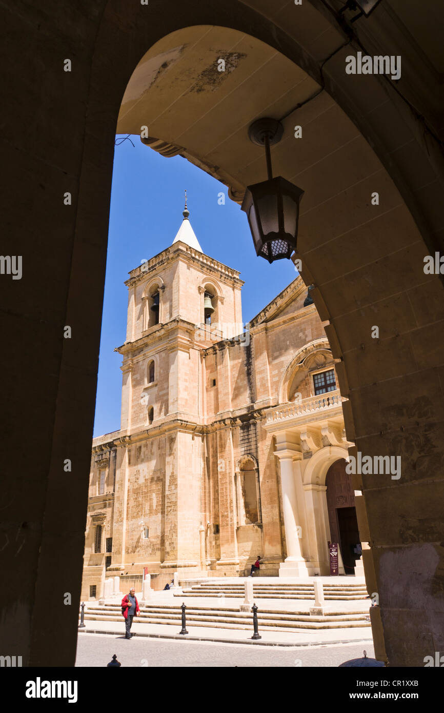 Concatedral de San Juan, en Valletta, Malta Foto de stock
