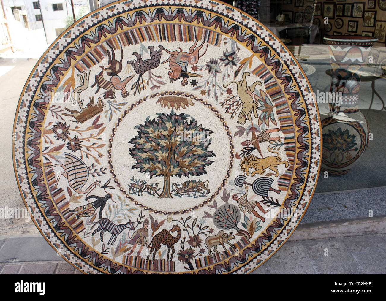 Tierra Santa visión de viaje un dibujo artístico en el estilo griego