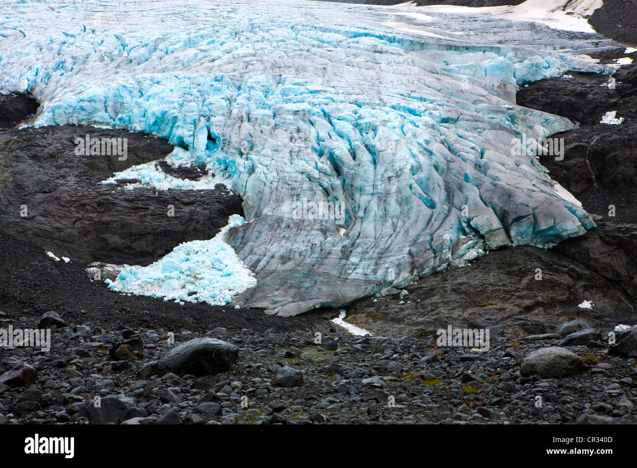 Tounge glaciar, Noruega, Escandinavia, Europa Foto de stock