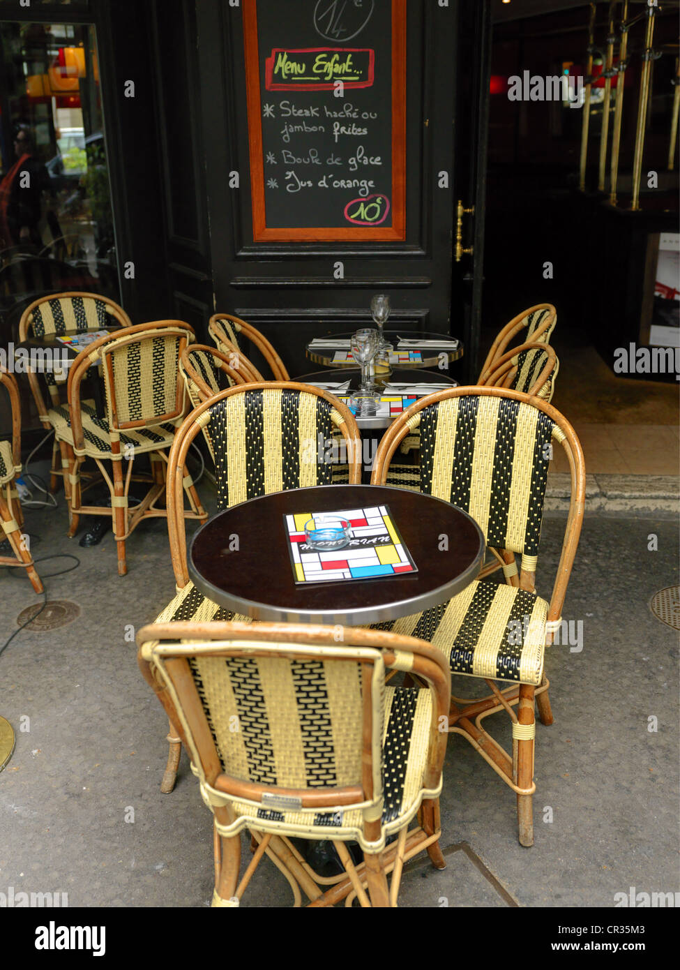 Escena Cafe Paris Foto de stock