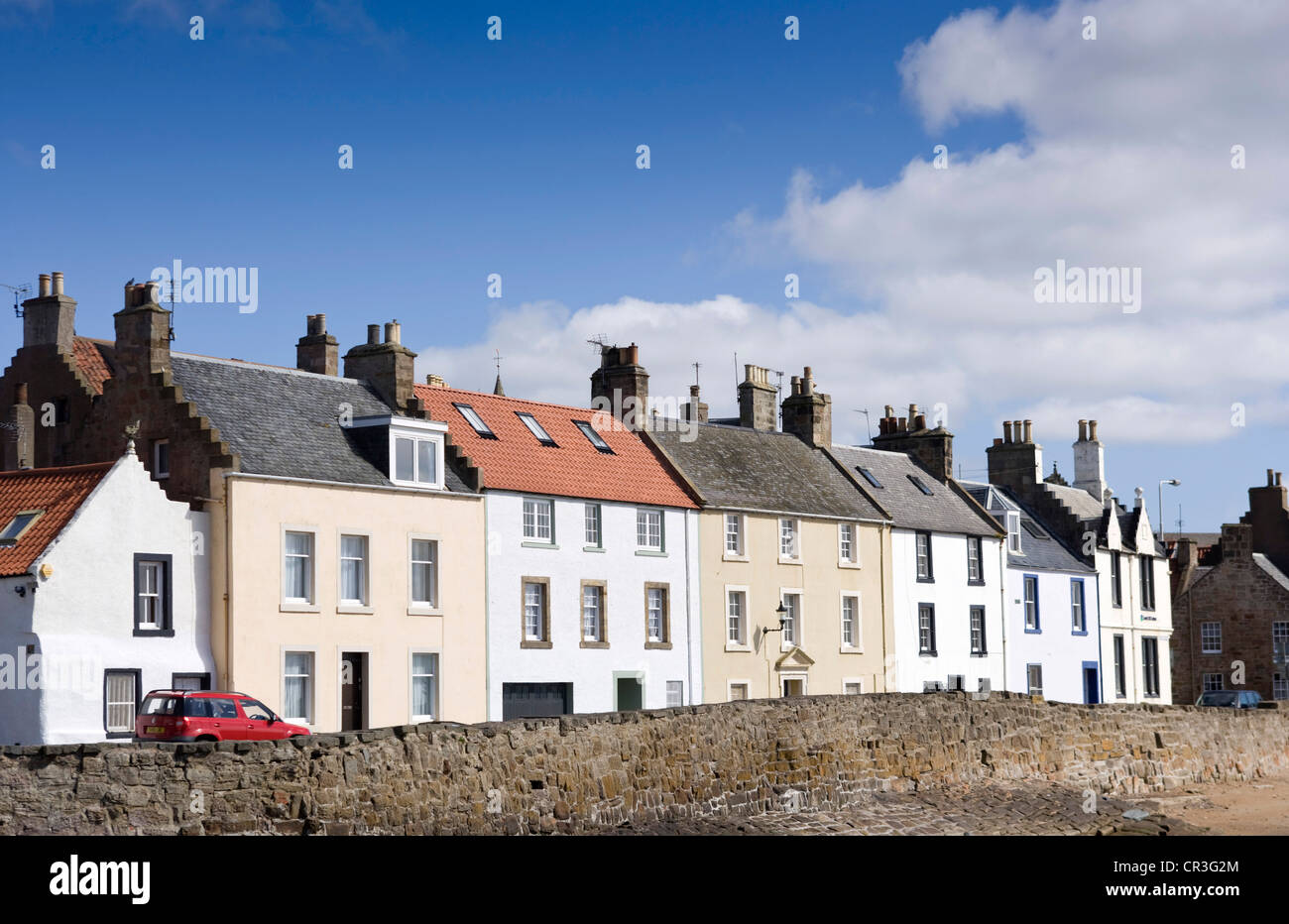 Casas en Anstruther Fife Escocia Foto de stock