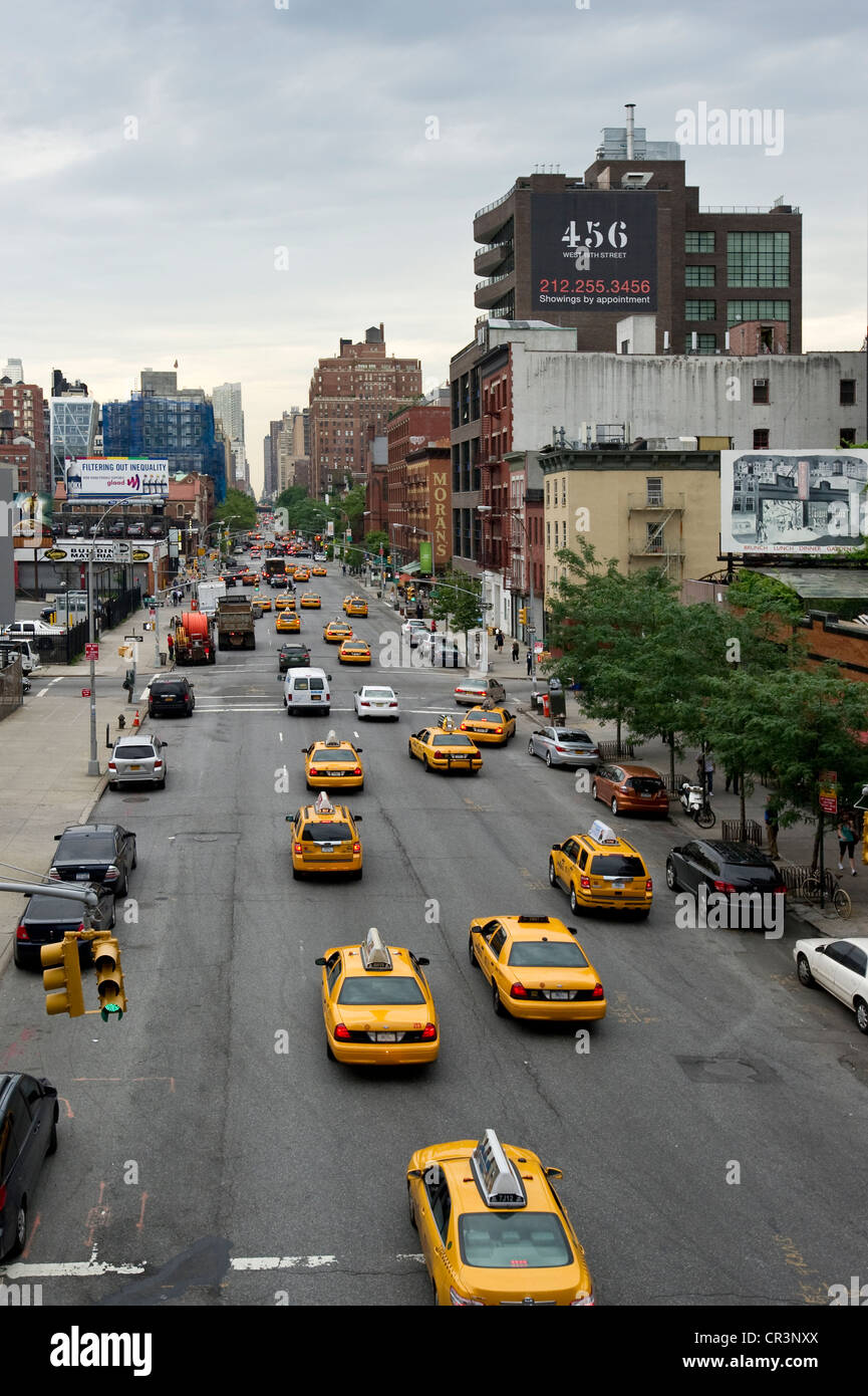 10Th Avenue, Chelsea, Manhattan, Nueva York, Estados Unidos, América Foto de stock