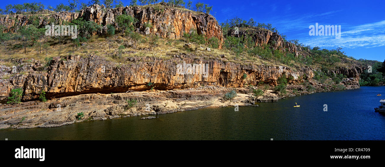 Australia, el Territorio del Norte, los acantilados de las Gargantas de Katherine rocas Foto de stock