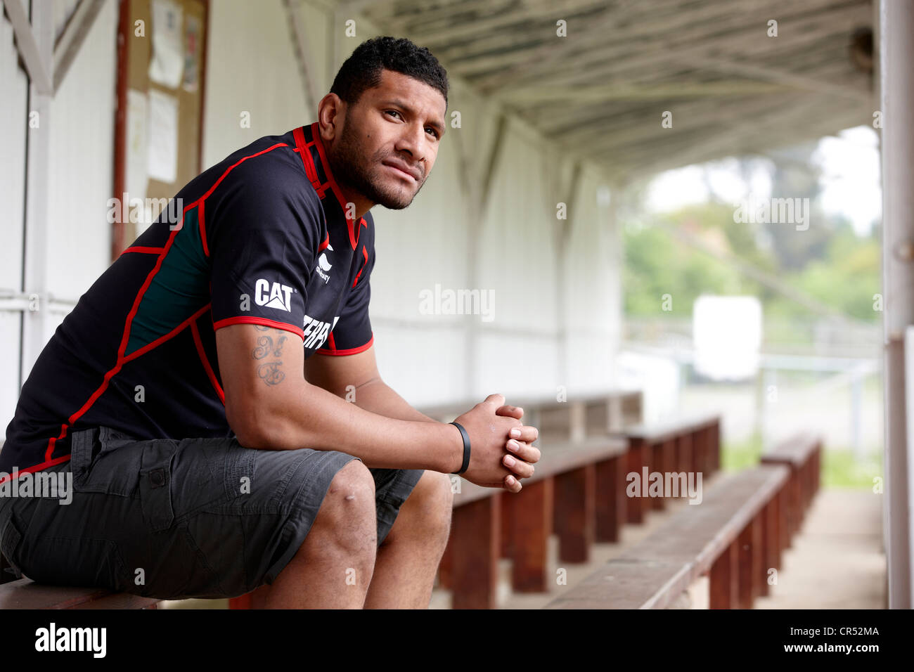 Steve Mafi Leicester Tigers Rugby player (2012) Foto de stock