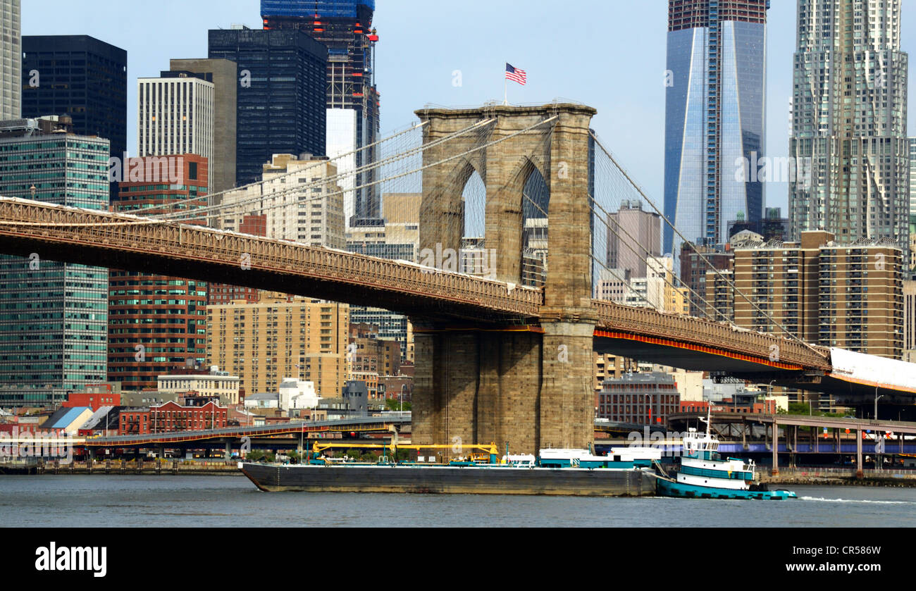 Skyline de Brooklyn en la Ciudad de Nueva York Foto de stock