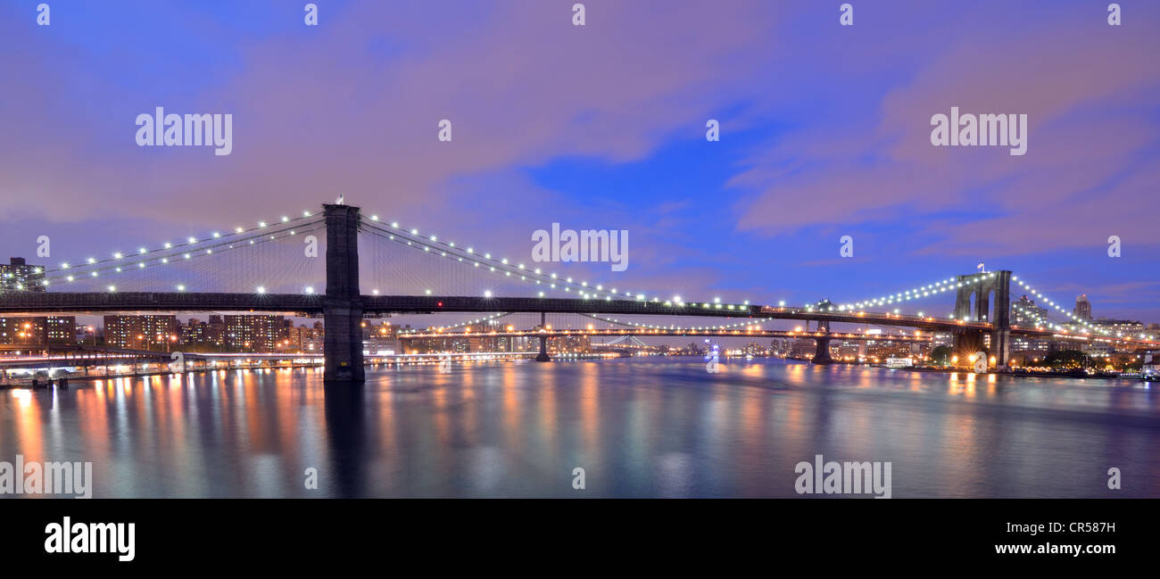 Skyline de Brooklyn en la Ciudad de Nueva York Foto de stock