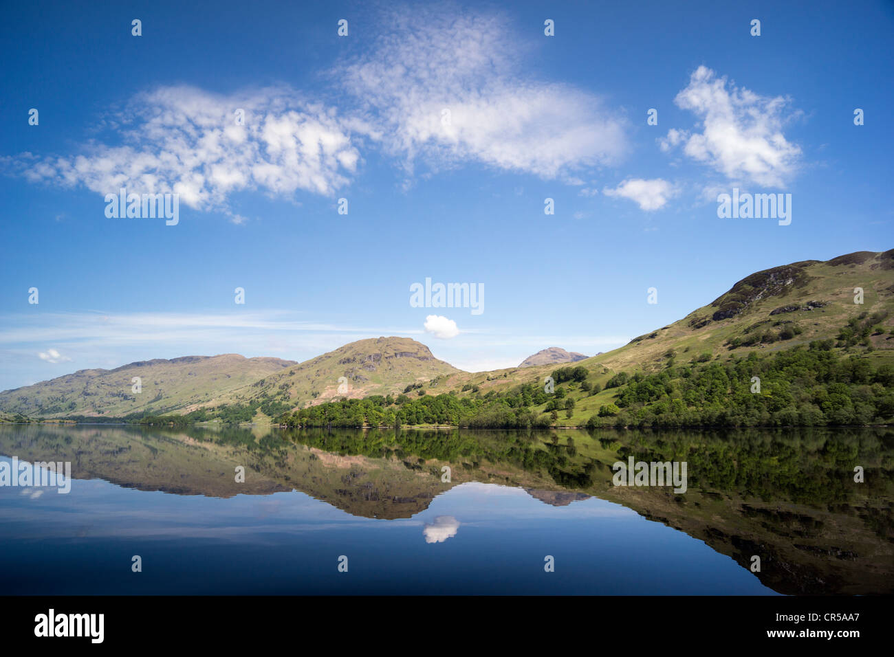 Loch Katrine, The Trossachs, Escocia, Reino Unido. Foto de stock