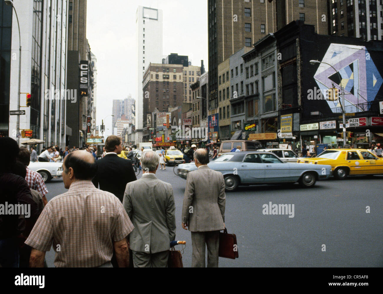 Foto de la calle, el centro de la ciudad de Nueva York, archivo fotográfico,  agosto de 1981 Fotografía de stock - Alamy