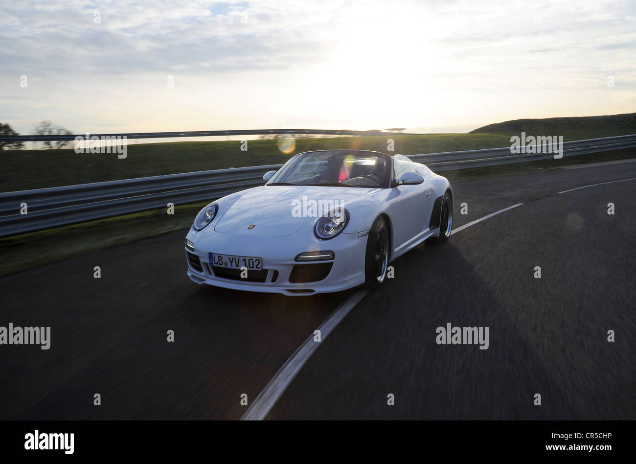 2011 Porsche 911 Speedster convertible de edición limitada del coche de los deportes foto imagen de rastreo Foto de stock