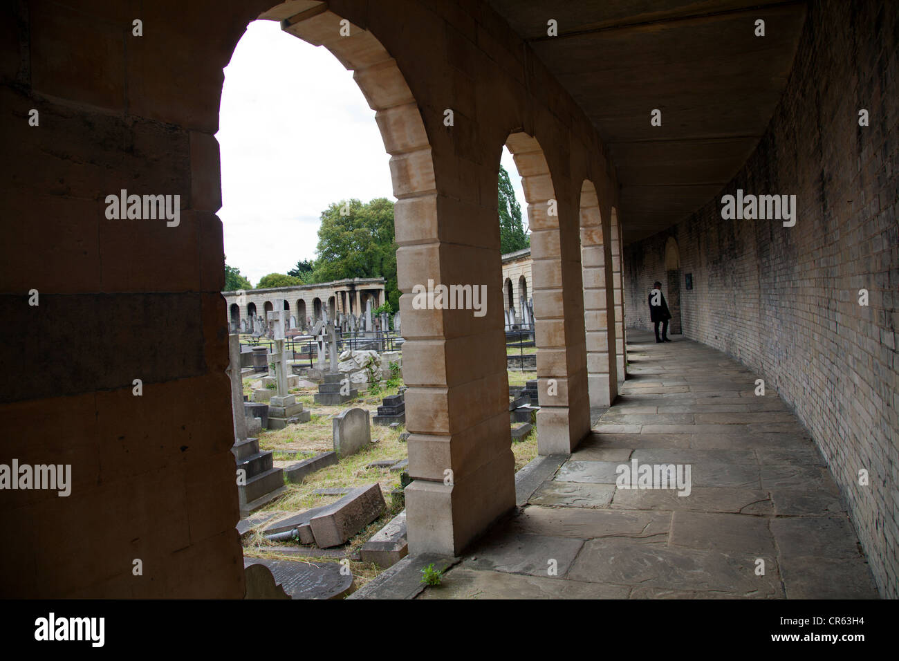 El cementerio de Brompton, Londres, Gran Bretaña. Foto de stock