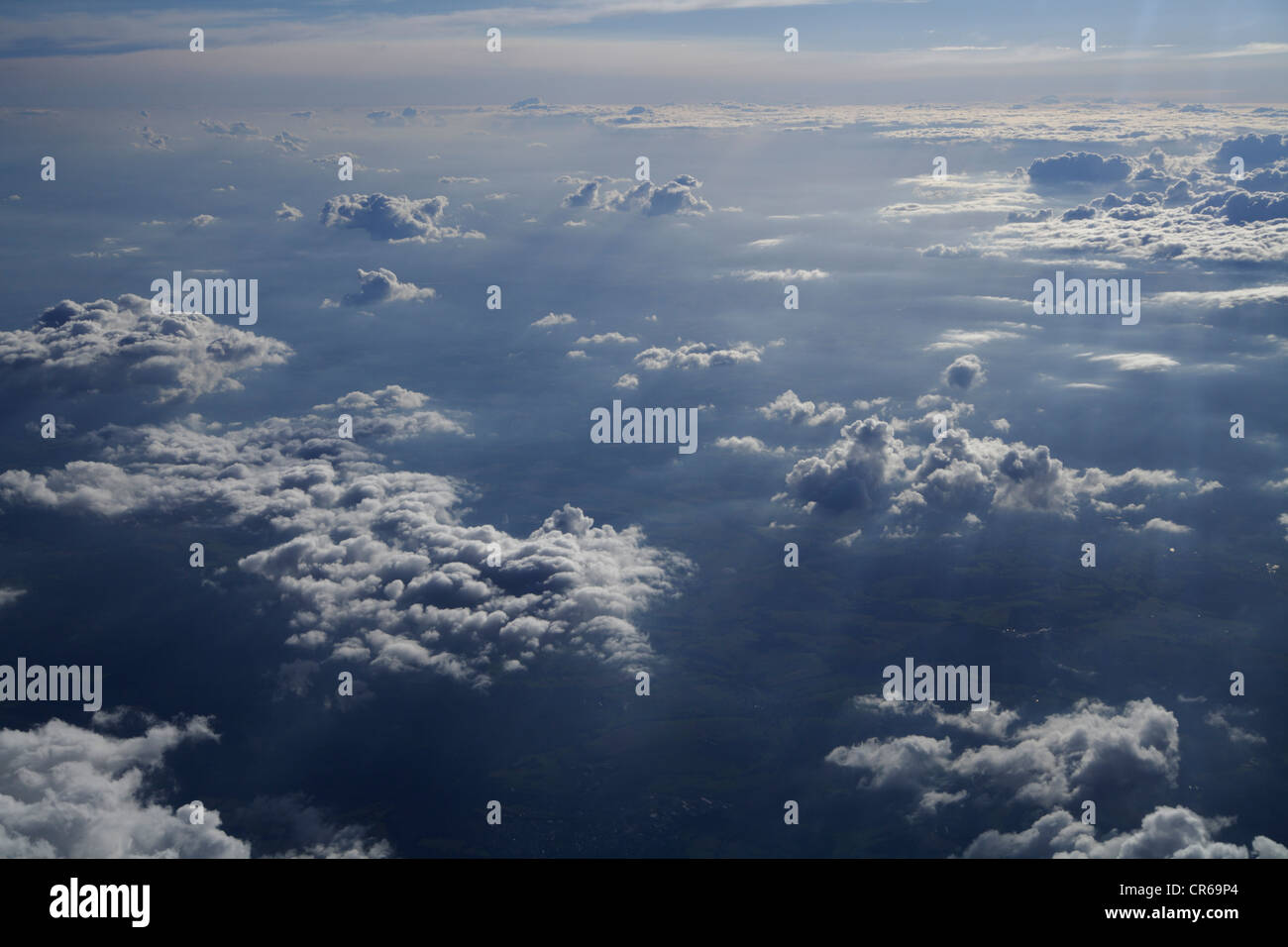 Alemania, Vista de cielo nublado Foto de stock