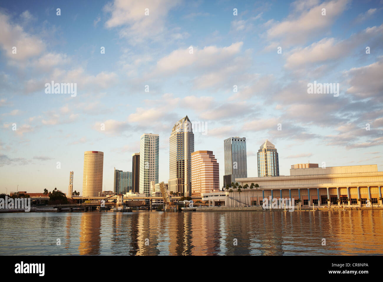 Skyline, Tampa, Florida, EE.UU. Foto de stock