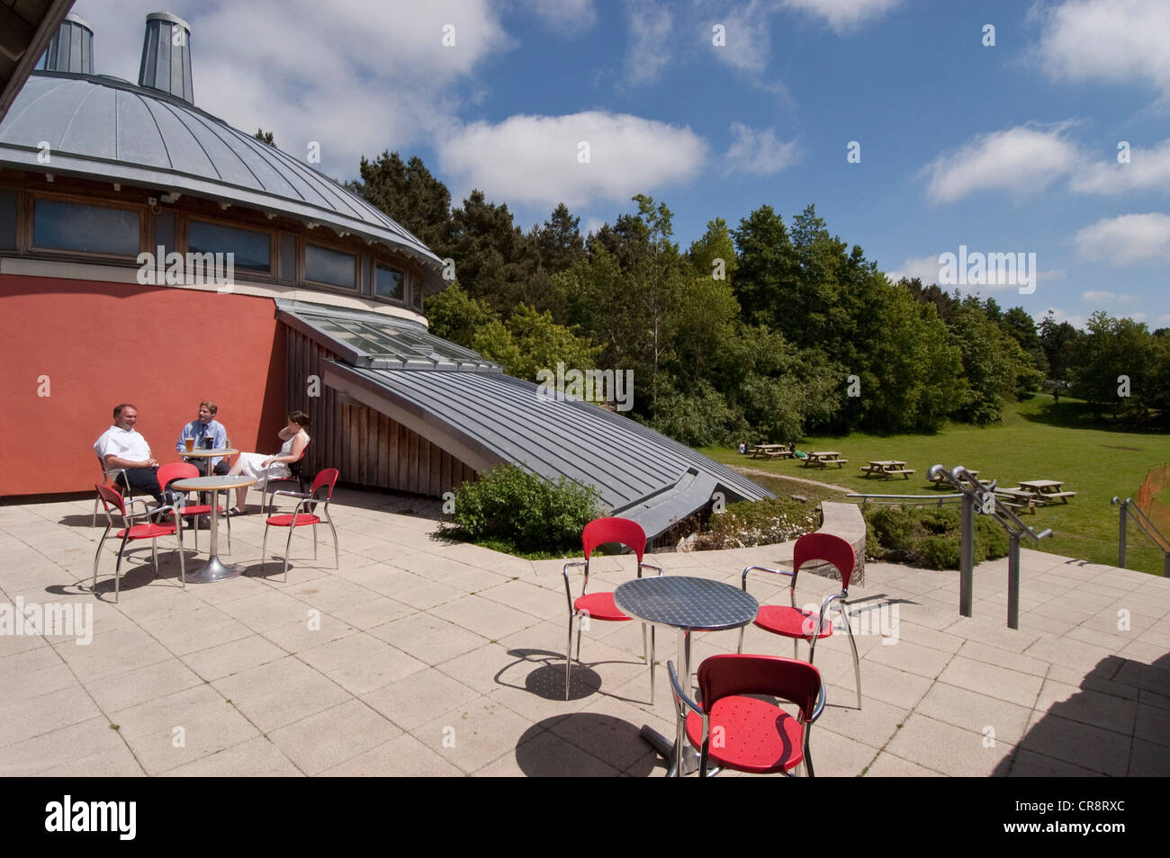 La Universidad de Gales, Aberystwyth, refractario y terrenos. Foto de stock