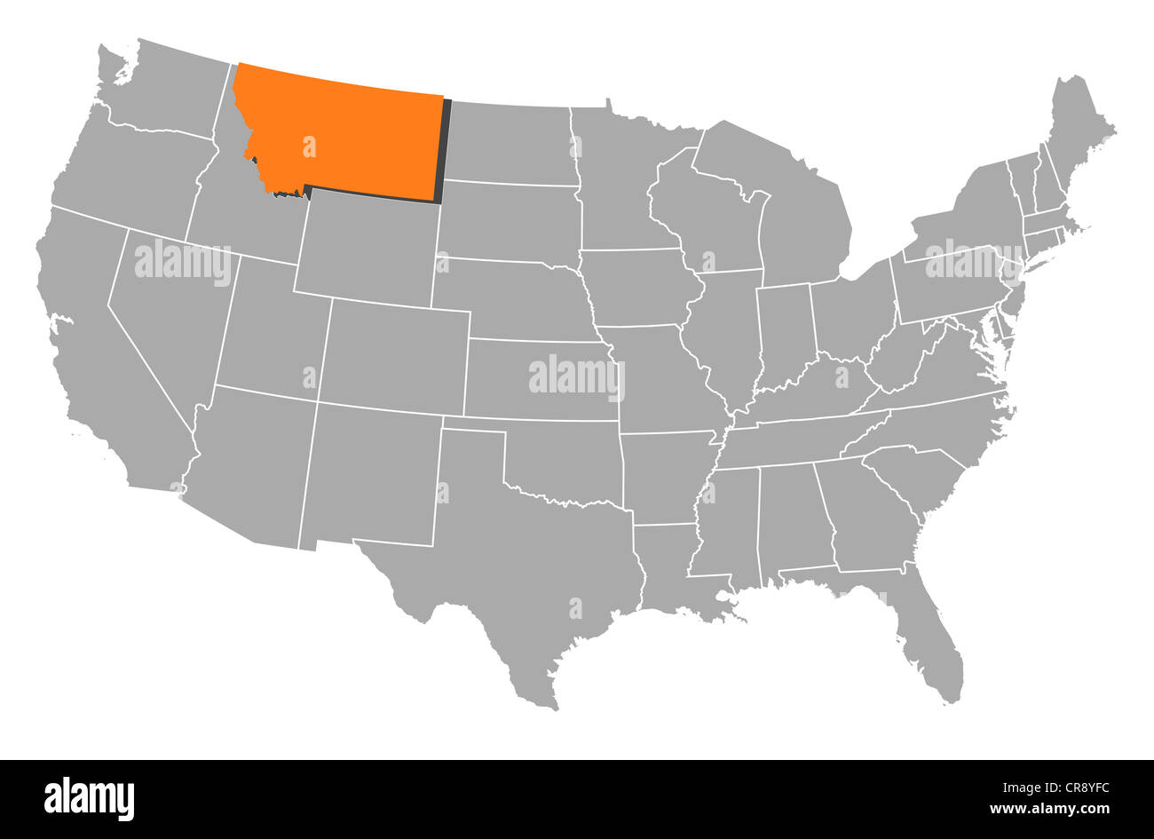 Mapa de montana estados unidos Fotos e Imágenes de stock Página 11