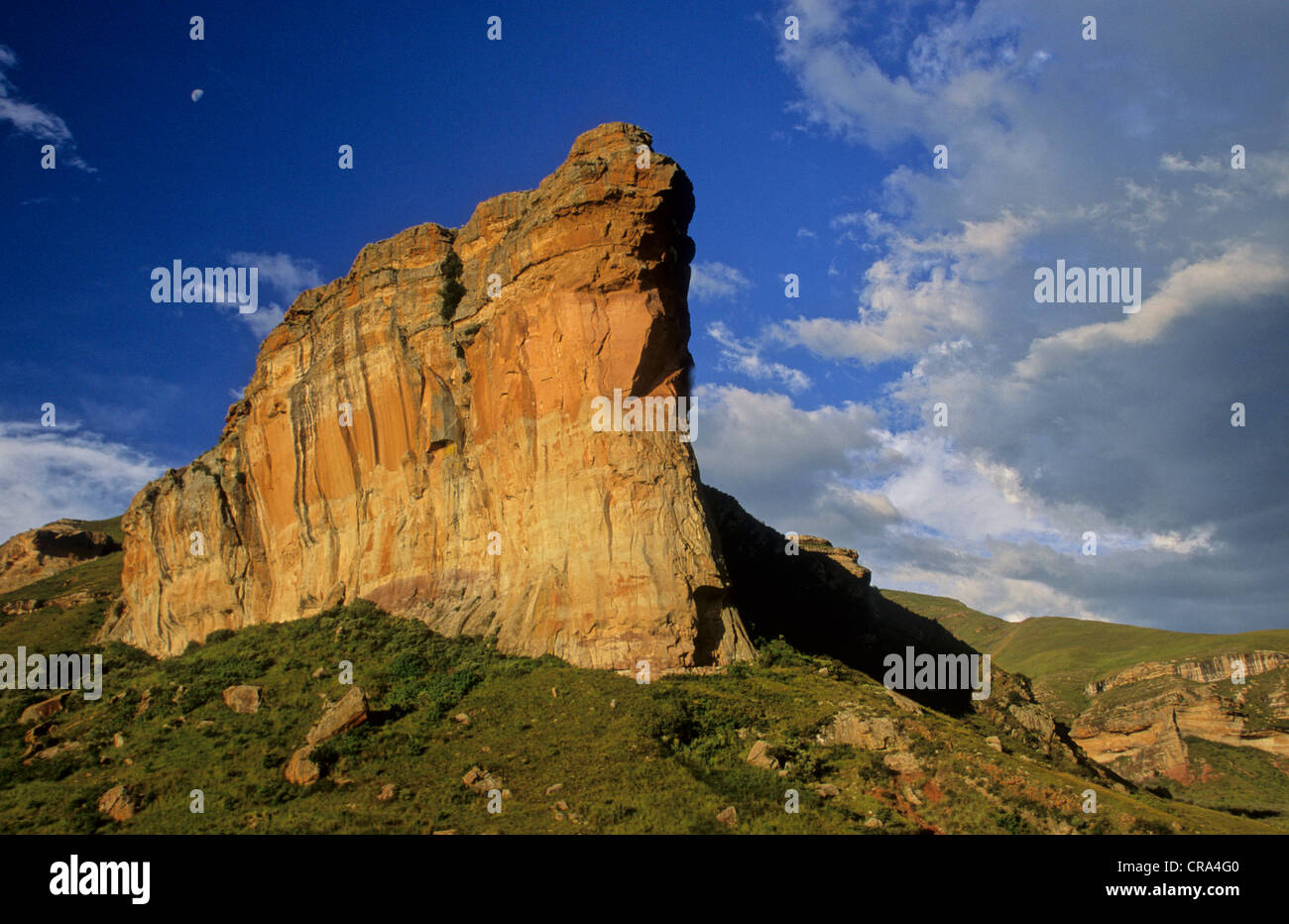 Extensión rocosa, el parque nacional Golden Gate, estado libre, Sudáfrica Foto de stock