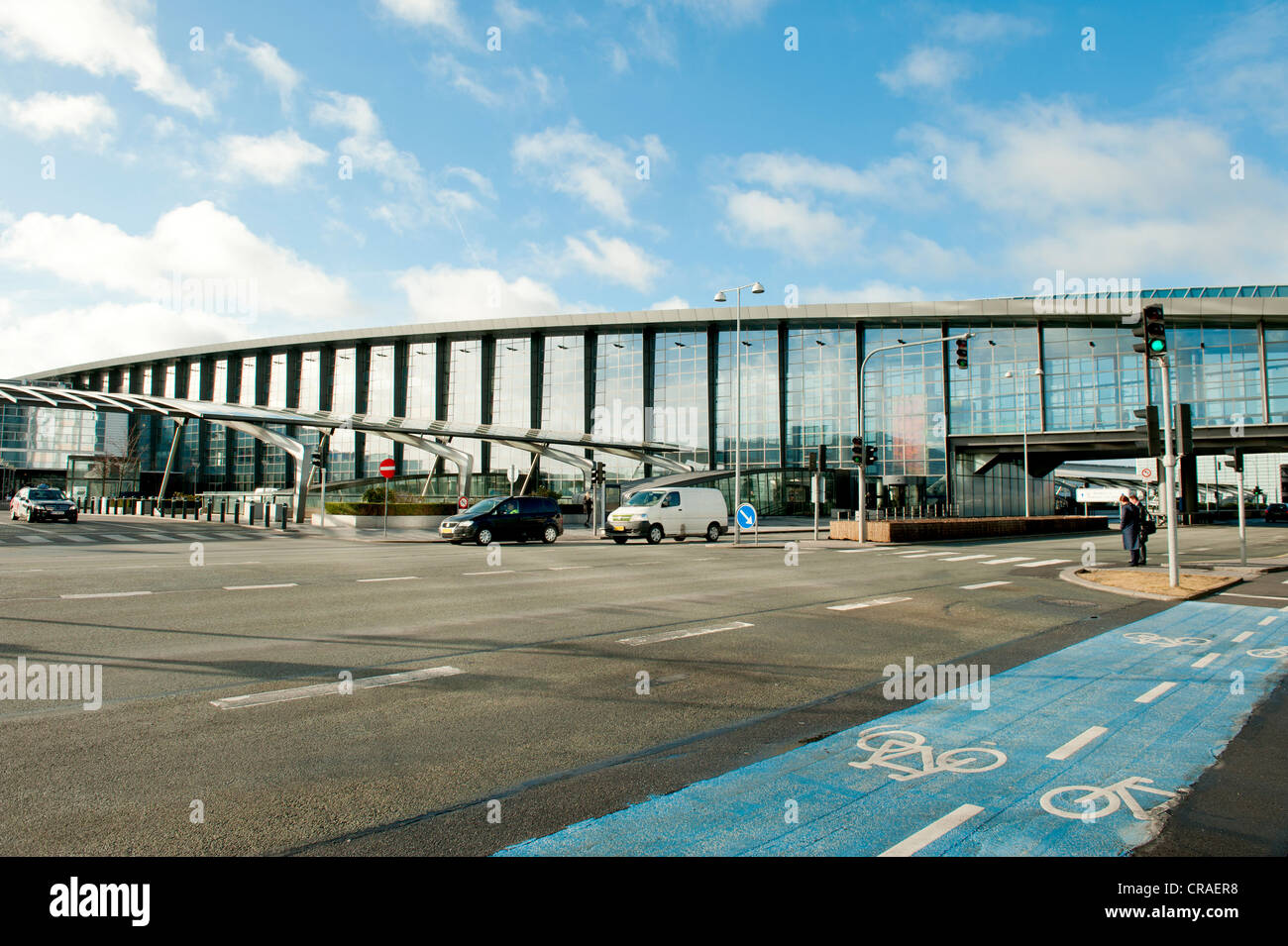 El aeropuerto de Kastrup en Copenhague vista de afuera, tomado en febrero de 2012 Foto de stock