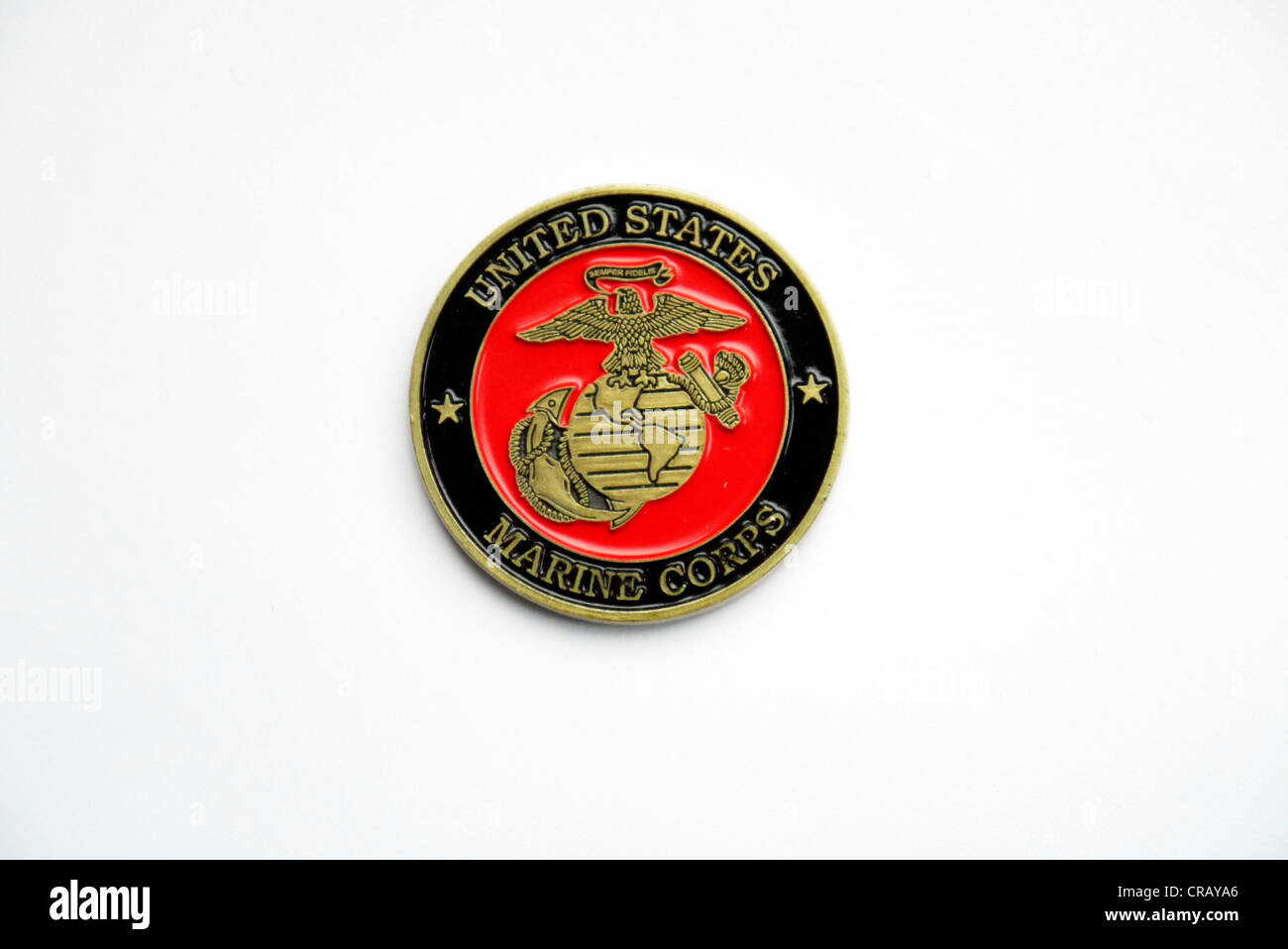 La Infantería de Marina de Estados Unidos Coin Foto de stock