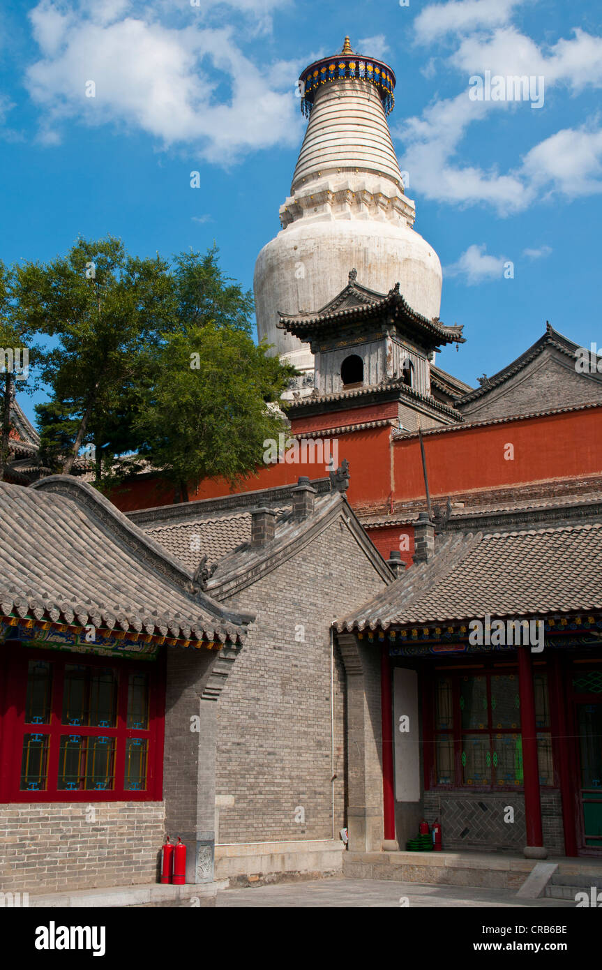 Wutai Shan, Monte Wutai sitio monástico, Sitio del Patrimonio Mundial de la Unesco, Shanxi, China, Asia Foto de stock