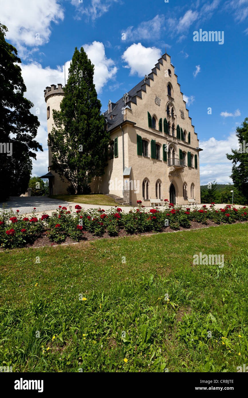 Schloss Rosenau el Palacio con el parque, Coburg, Alta Franconia, Baviera, Alemania, Europa Foto de stock