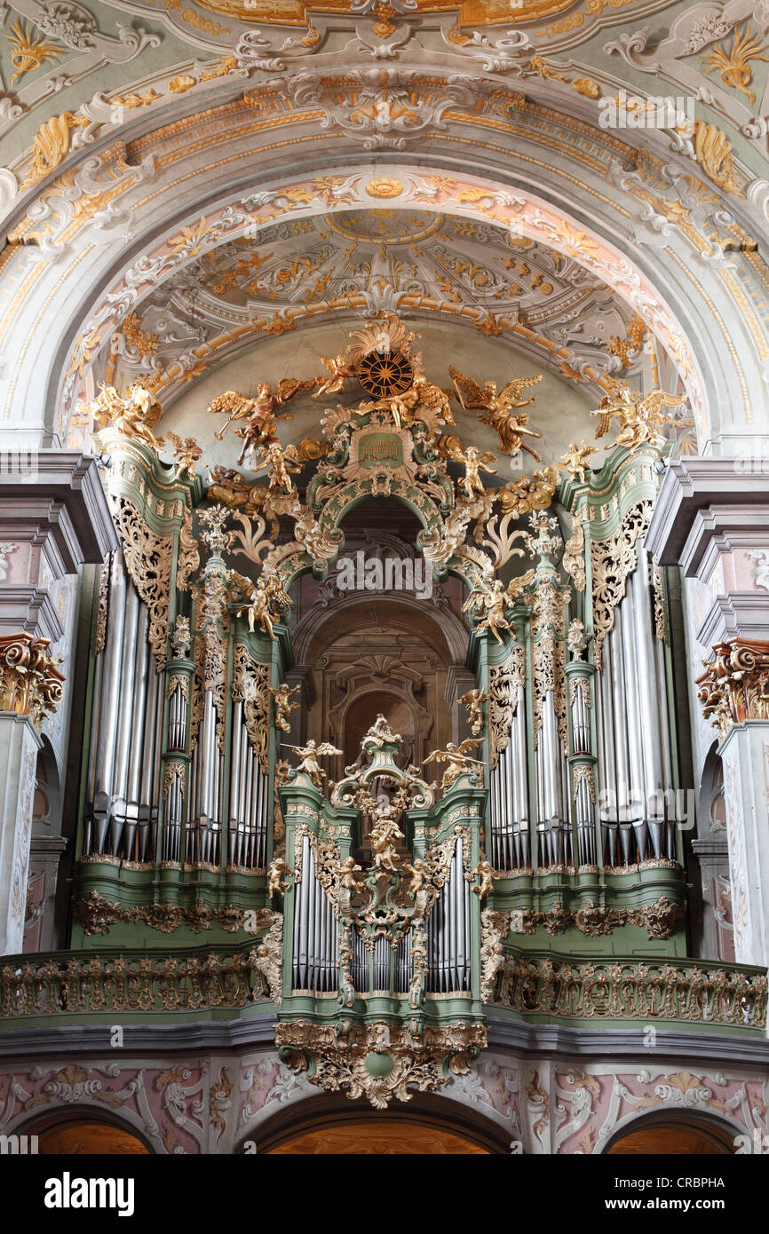 Órgano, Colegiata, Herzogenburg priorato, el convento de los canónigos agustinos, Herzogenburg, Mostviertel, debe trimestre Foto de stock