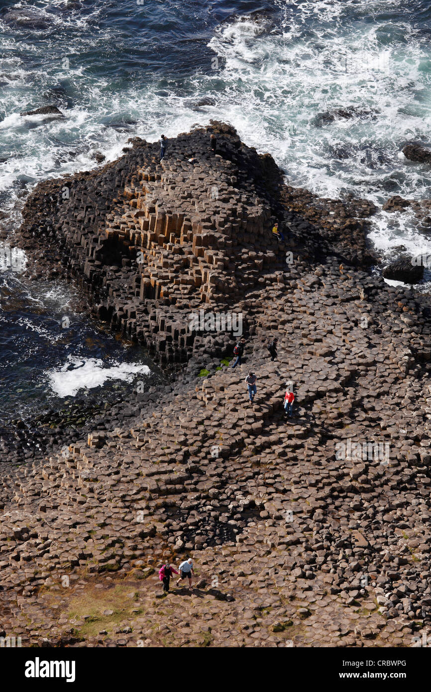 Giant's Causeway, Costa Causeway, Condado de Antrim, Irlanda del Norte, Reino Unido, Europa Foto de stock