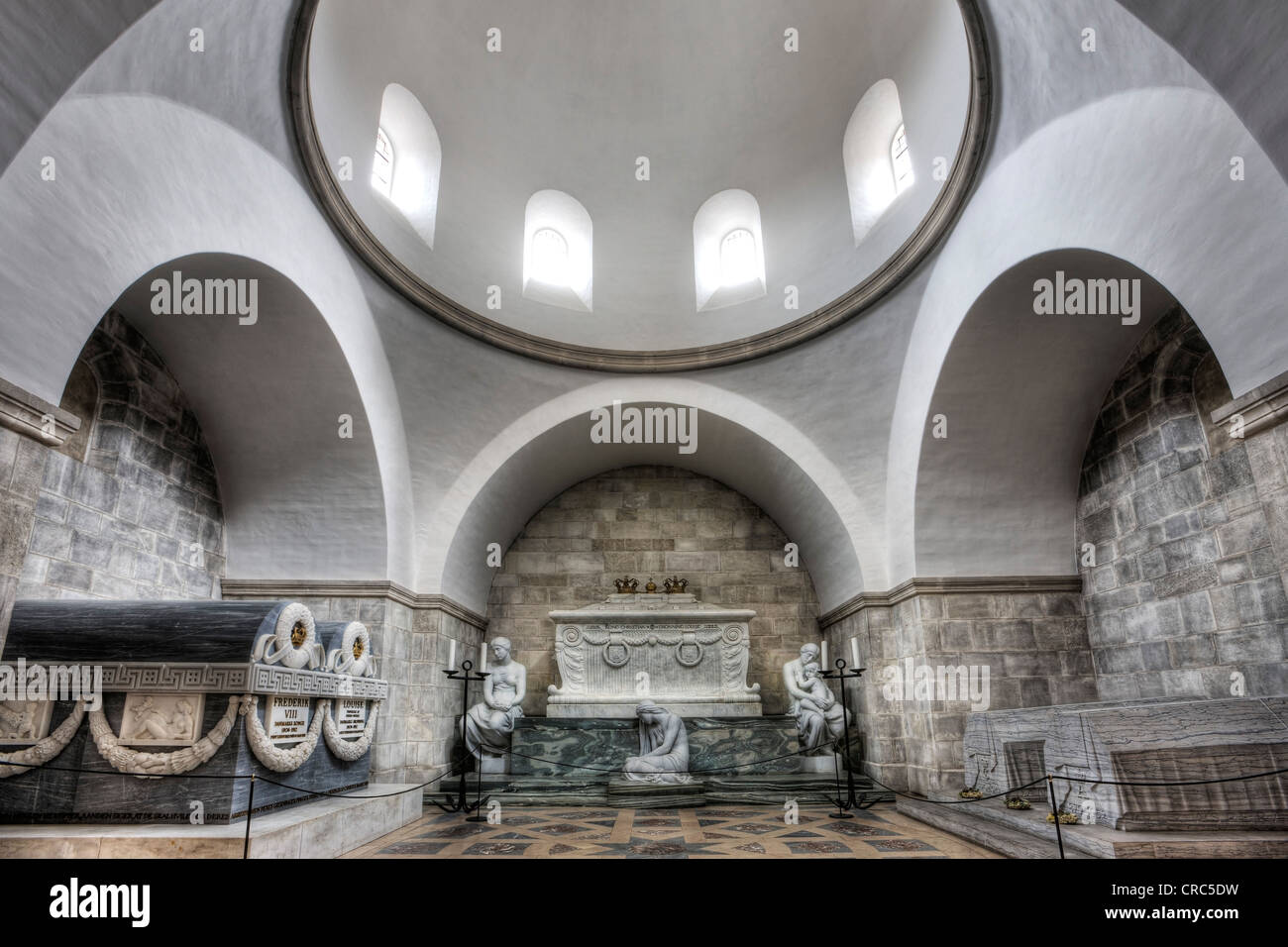 La Glucksborgian capilla en la Catedral de Roskilde, Roskilde, Dinamarca, Europa Foto de stock