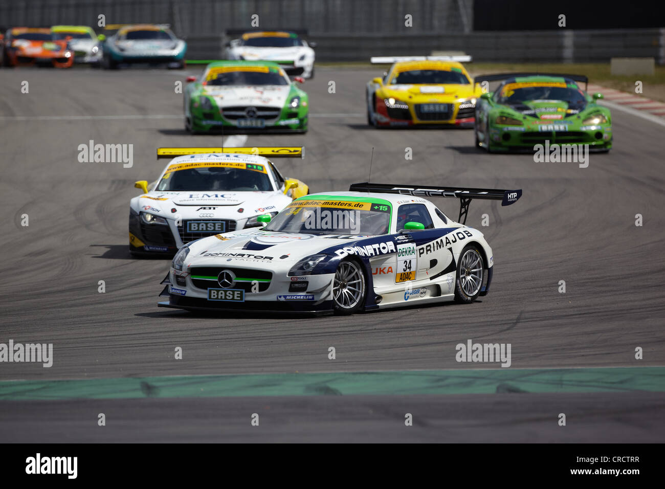GT Masters carrera en el Grand Prix de la carretilla en el Nuerburgring Race Track, Renania-Palatinado, Alemania, Europa Foto de stock
